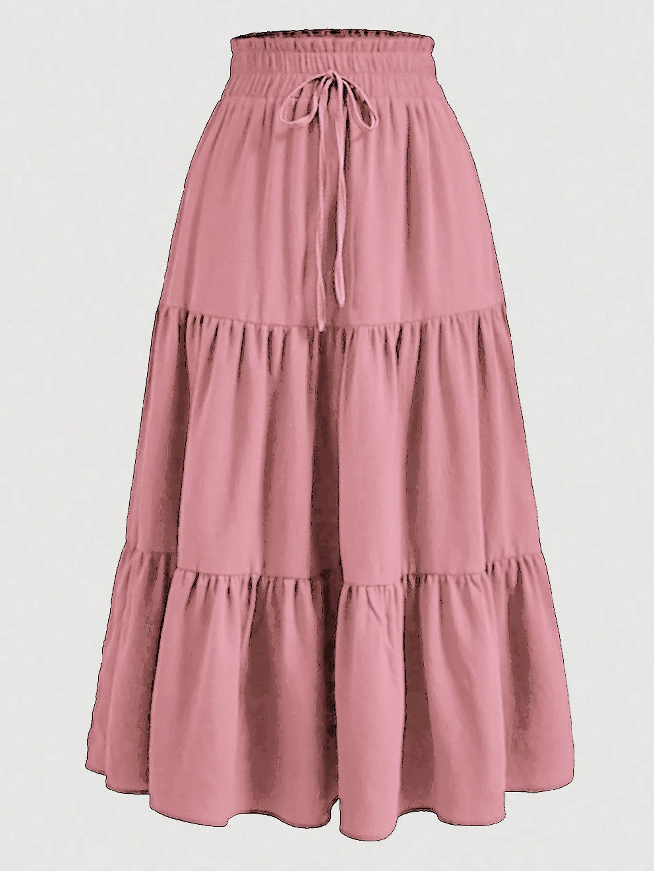 Santorini Bohemian Maxi Skirt – Flowy Summer Floral Long Skirt