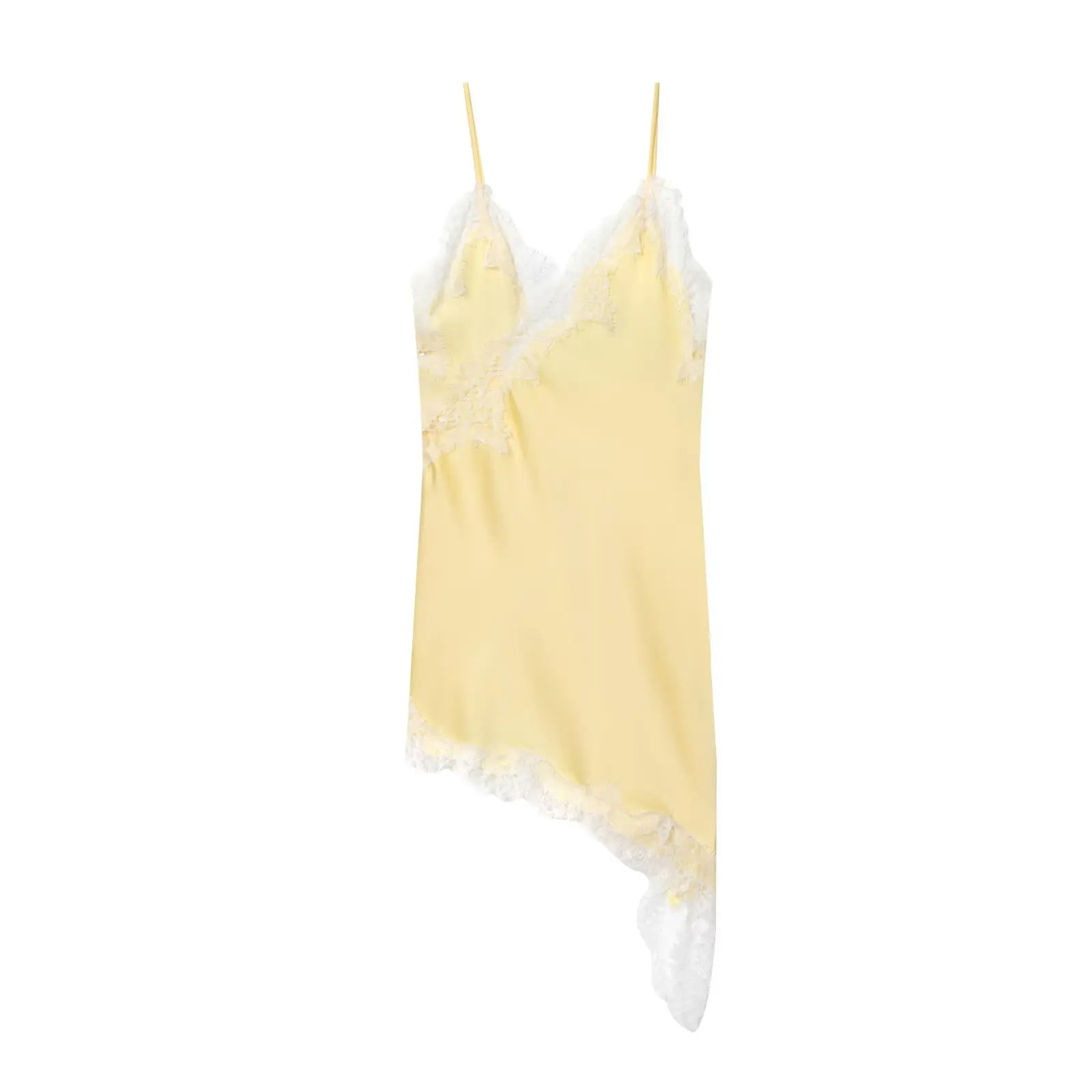Elegant Satin Lace Backless Mini Summer Dress