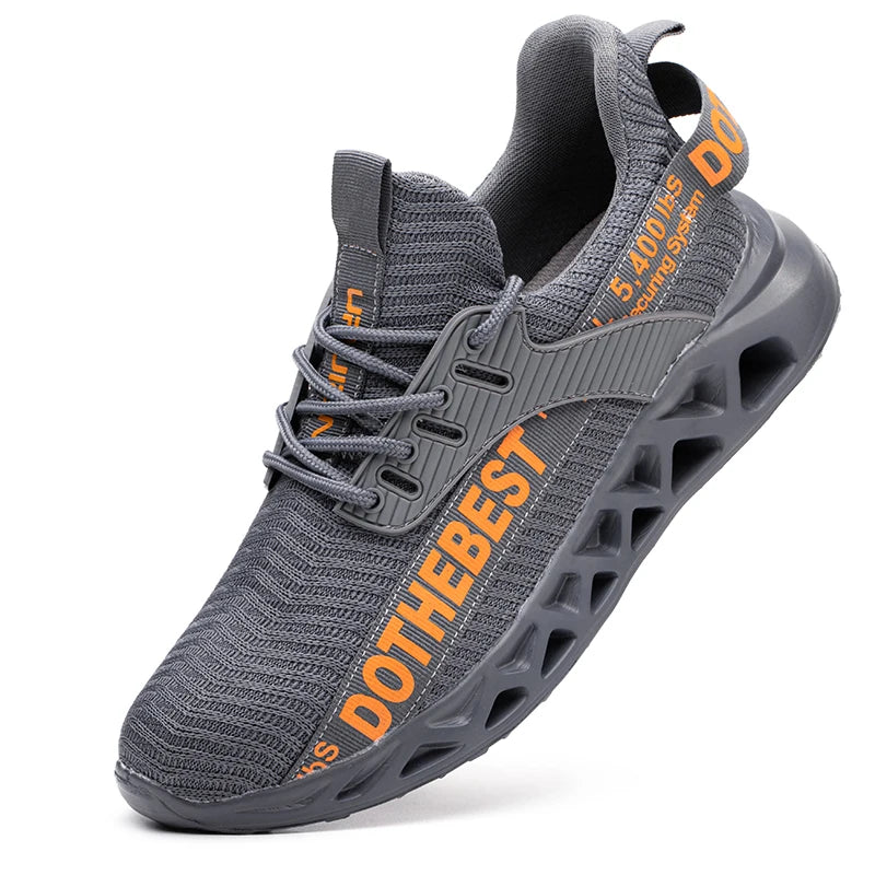 Unisex Lightweight Steel Toe Safety Work Sneakers