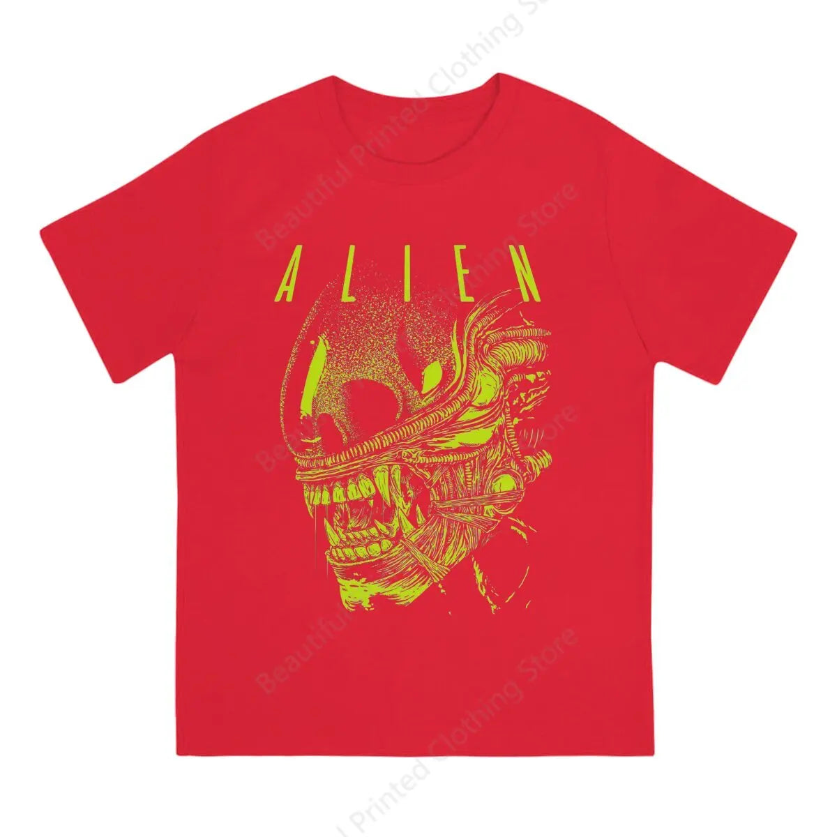 Neon Cyberpunk Alien Graphic Streetwear T-Shirt