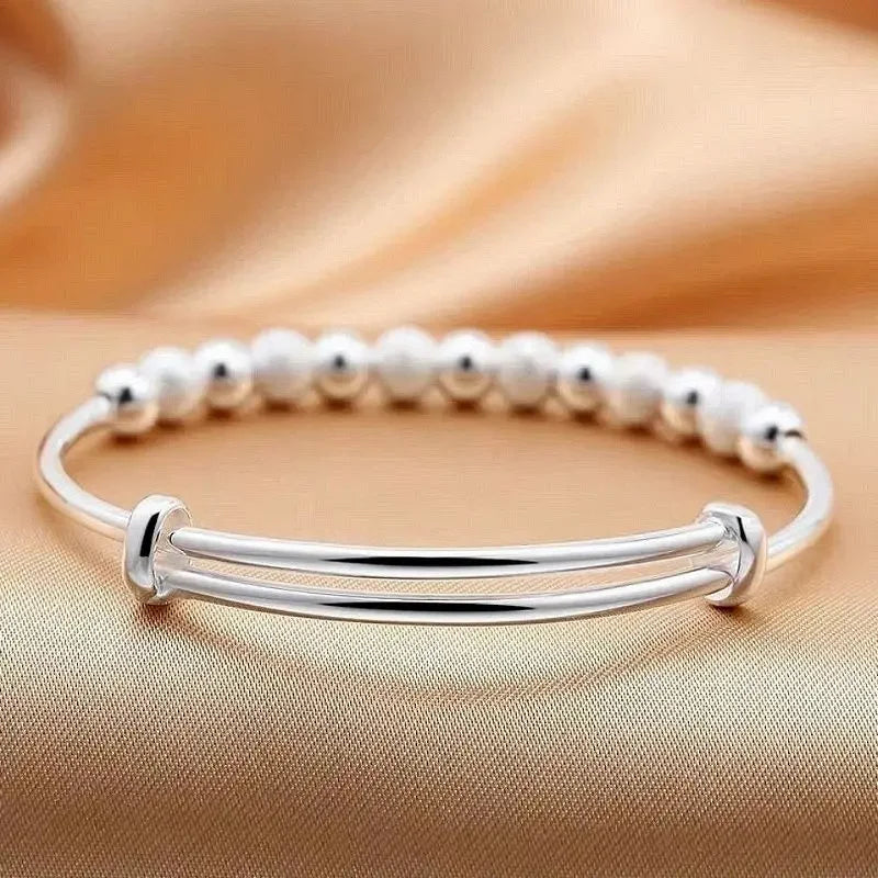 Luxury 925 Sterling Silver Adjustable Minimalist Bracelet