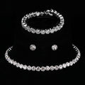 Minimalist Rhinestone Jewelry Set