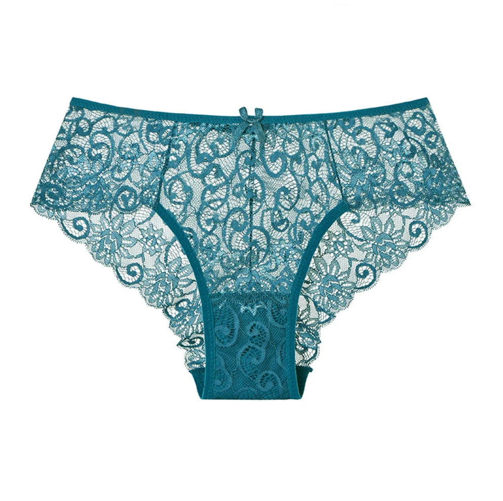 Sexy Mid-Rise Floral Lace Thong