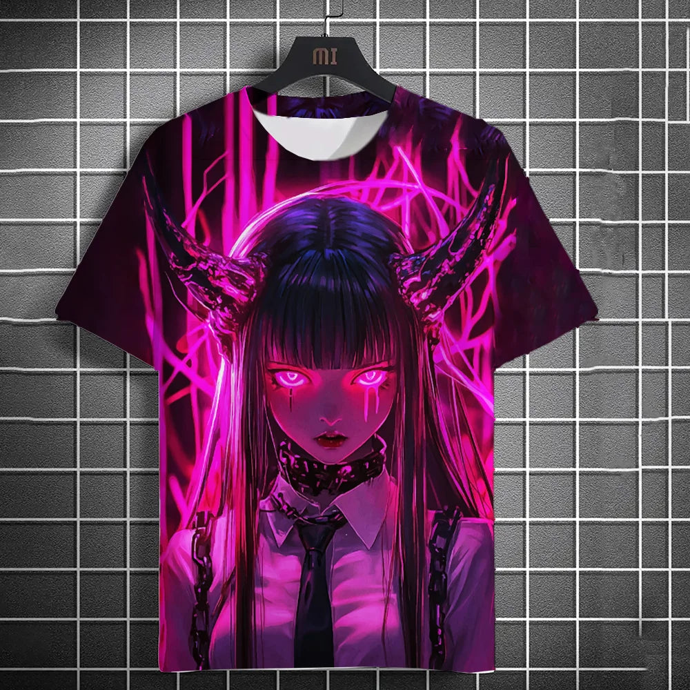 Ronin Anime Graphic Tee – 3D Printed Modern Urban Streetwear