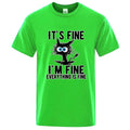 Urban Nomad Cat Tee – Premium Cotton Blend Streetwear T-Shirt