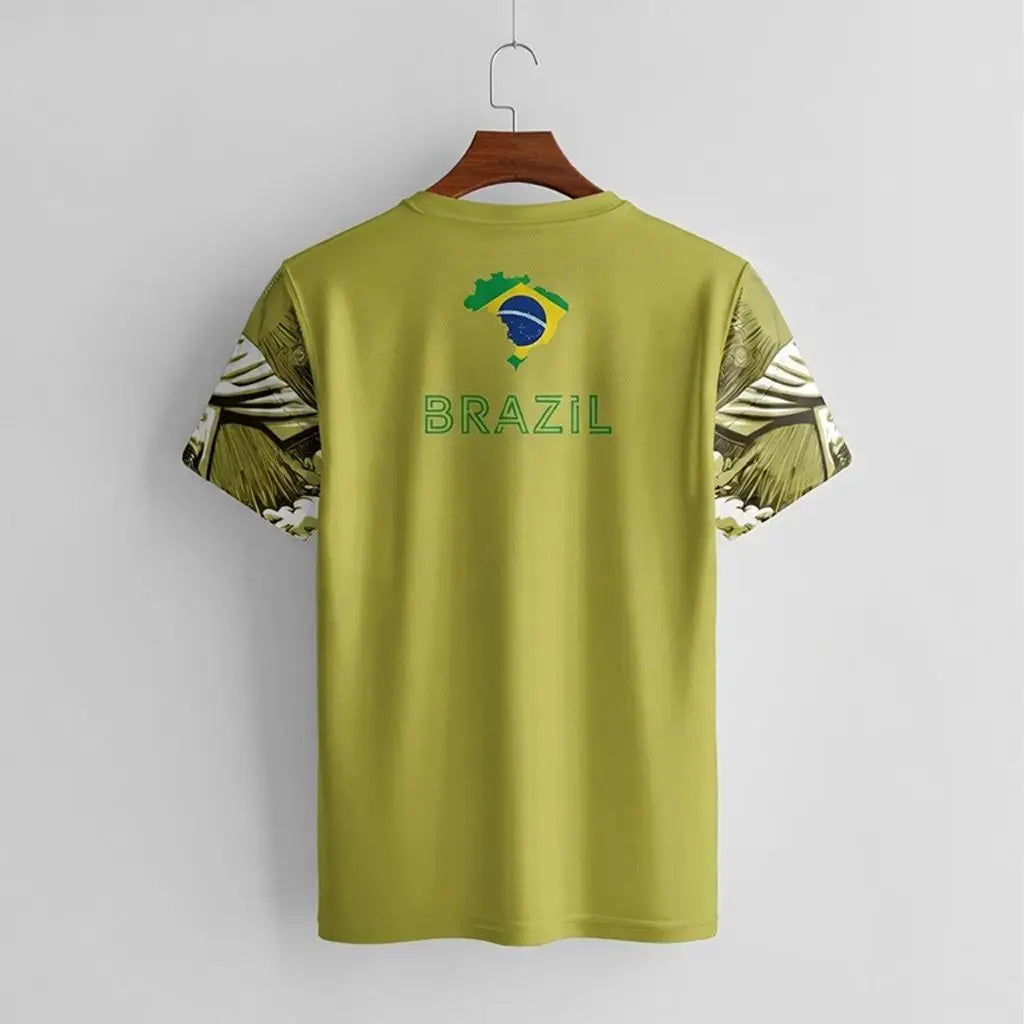 Seleção "Faith" Football Jersey – 2026 Brazil Jesus Print Training Tee