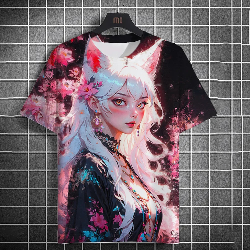 Ronin Anime Graphic Tee – 3D Printed Modern Urban Streetwear