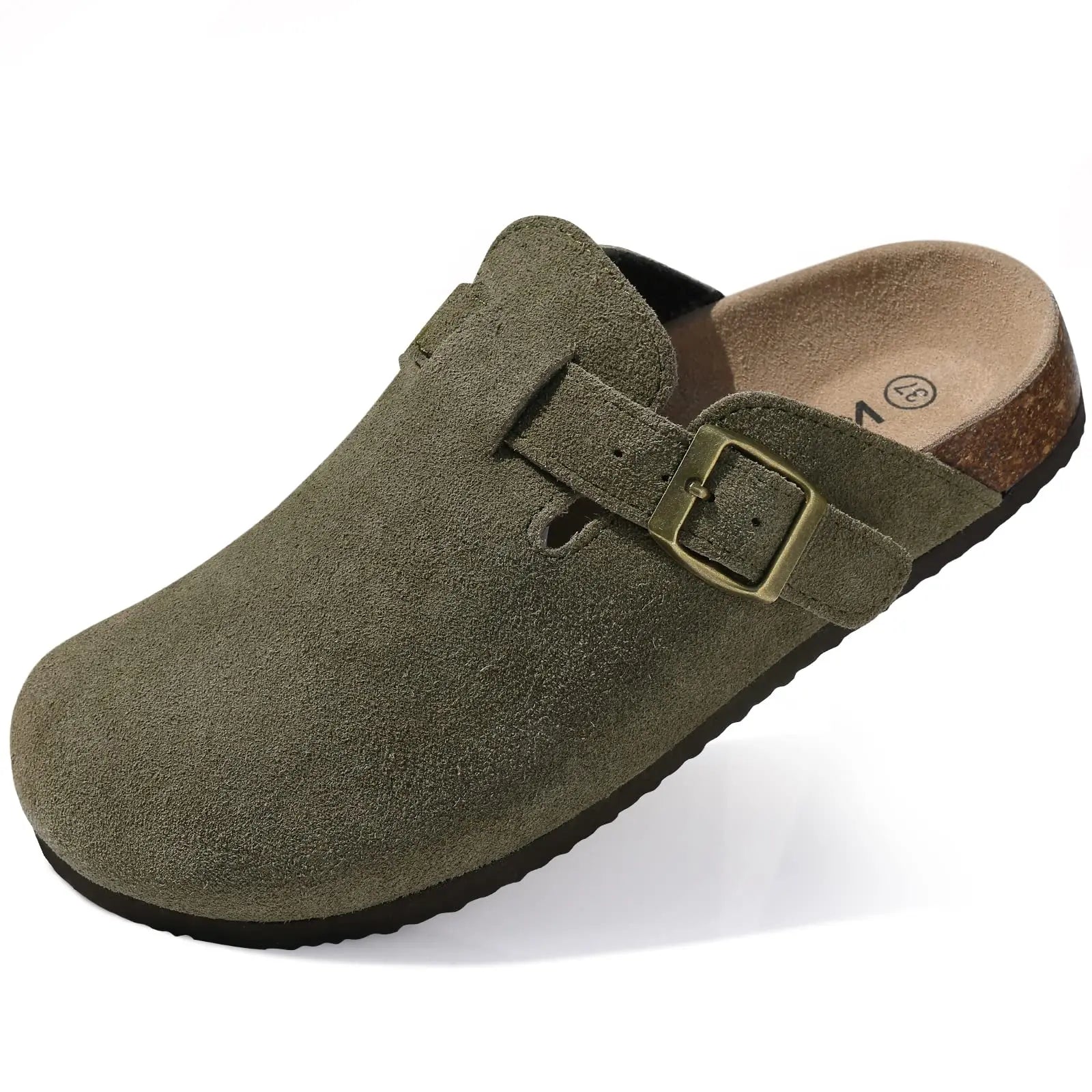 Unisex Premium Suede Cork Clogs with Orthopedic Arch Support
