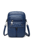 Vintage Leather Crossbody - Mobile Phone Bag