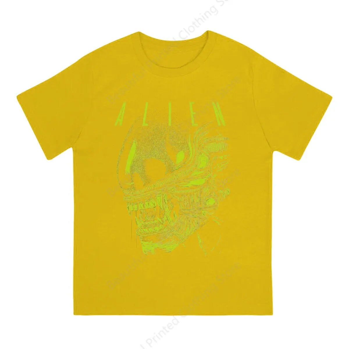 Neon Cyberpunk Alien Graphic Streetwear T-Shirt