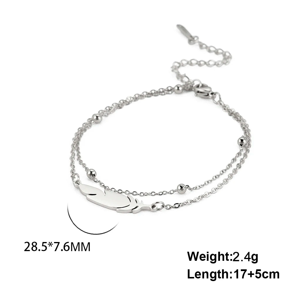 The "AeroFeather" Adjustable Rope Bracelet – Unisex Charm Couple Jewelry