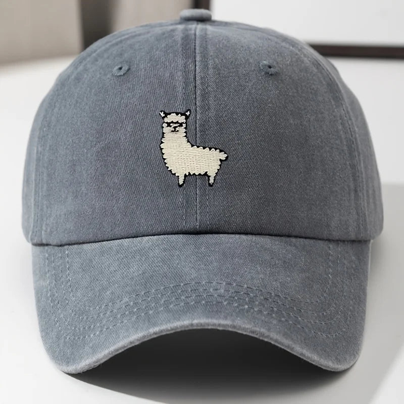 Casual Sheep Print Baseball Hat - Unisex