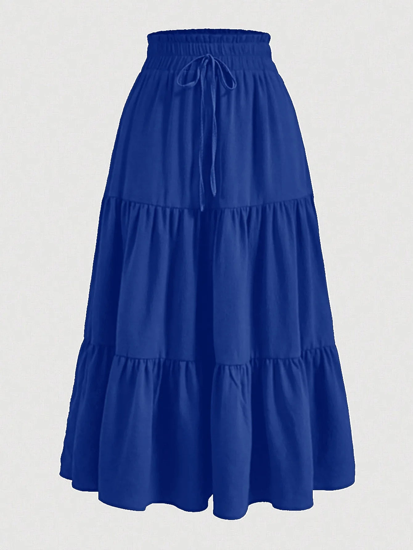 Santorini Bohemian Maxi Skirt – Flowy Summer Floral Long Skirt