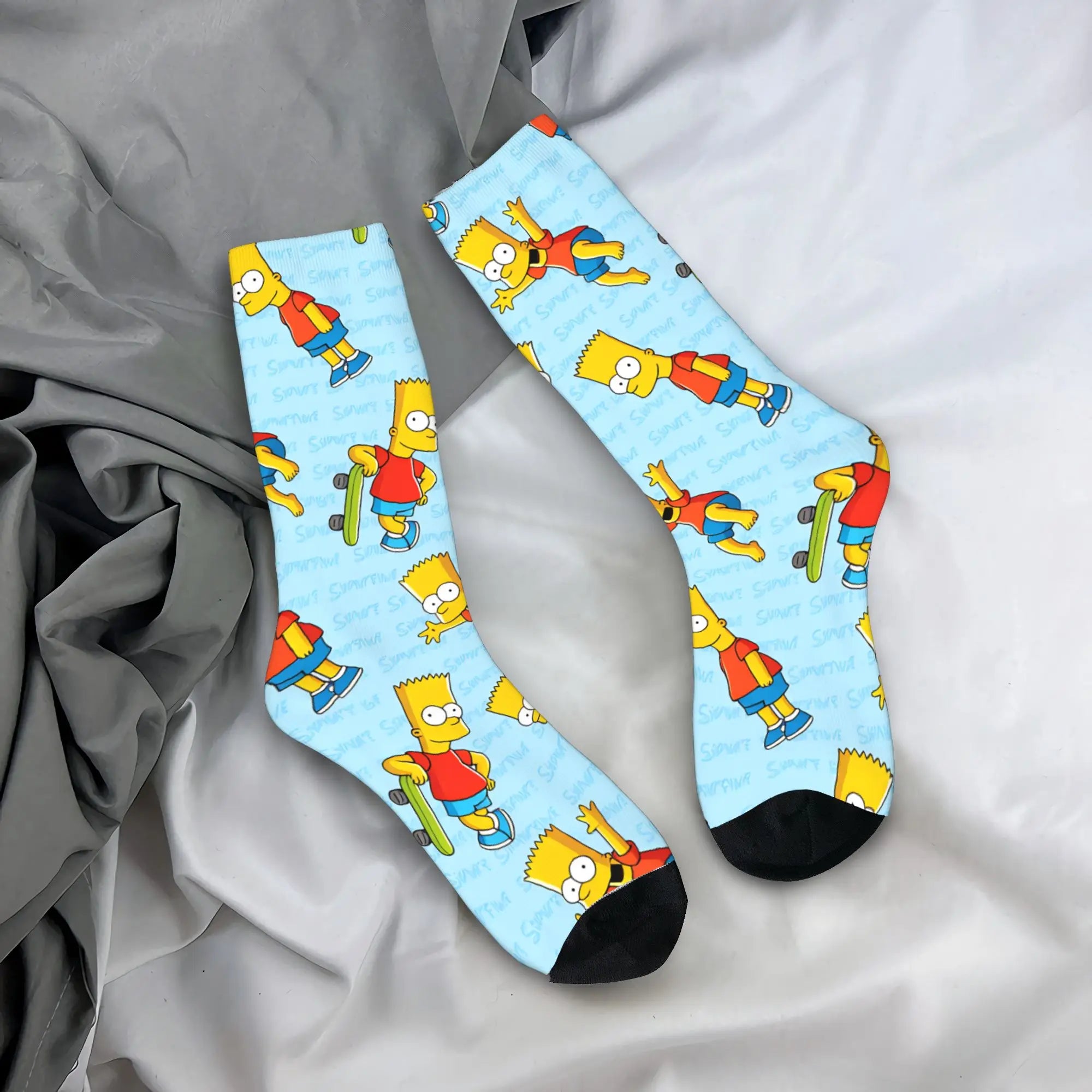 Retro Toon Anti-Slip Winter Socks – Warm Vintage Outdoor Crew Socks