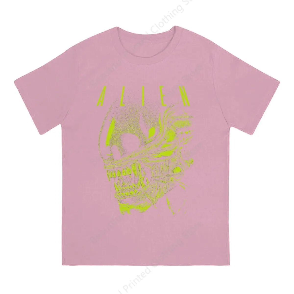 Neon Cyberpunk Alien Graphic Streetwear T-Shirt