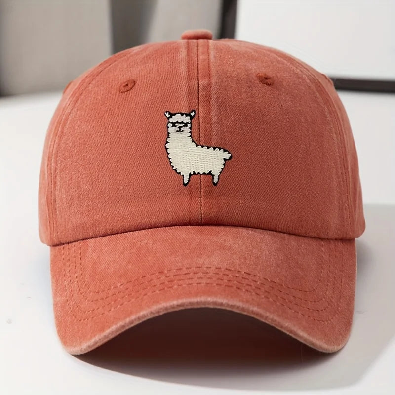 Casual Sheep Print Baseball Hat - Unisex