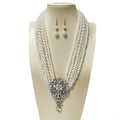 Gala Premium Layered Pearl Statement Set