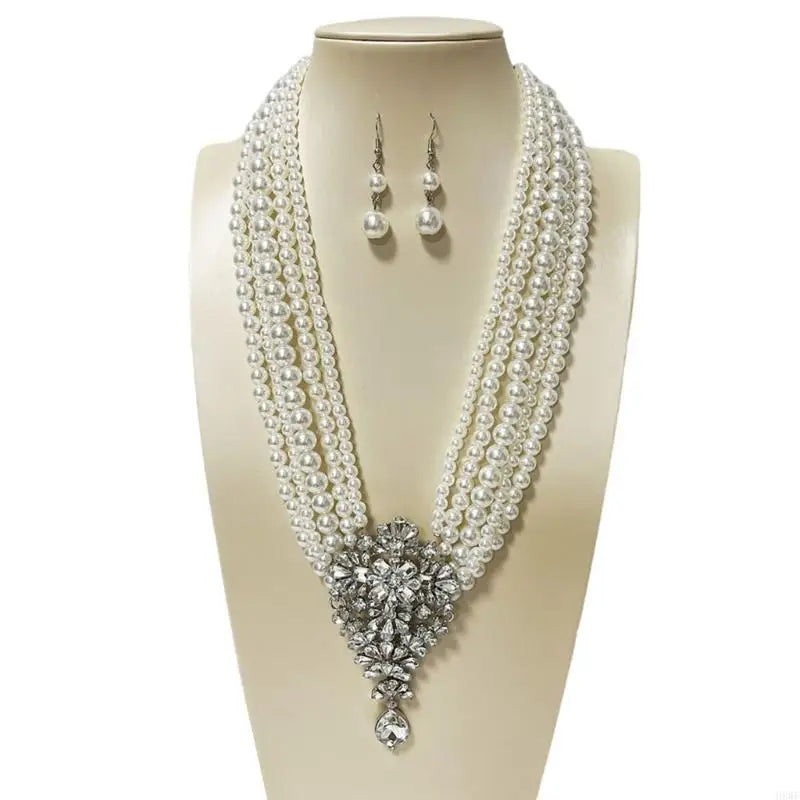 Gala Premium Layered Pearl Statement Set