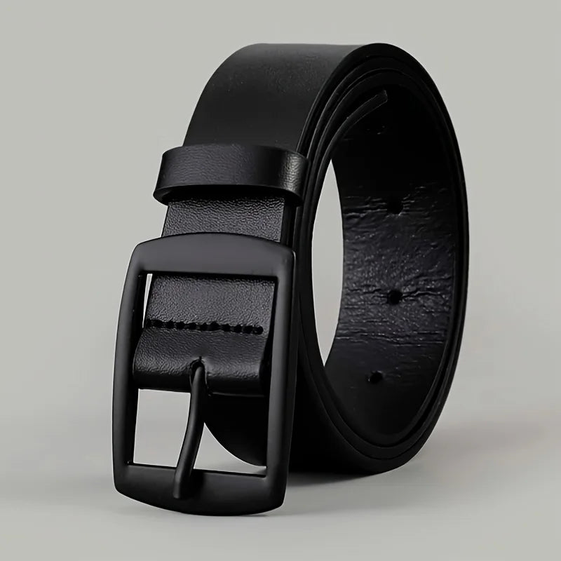 Infinite Aura Leather Belt – Premium Unisex Metal Buckle Strap