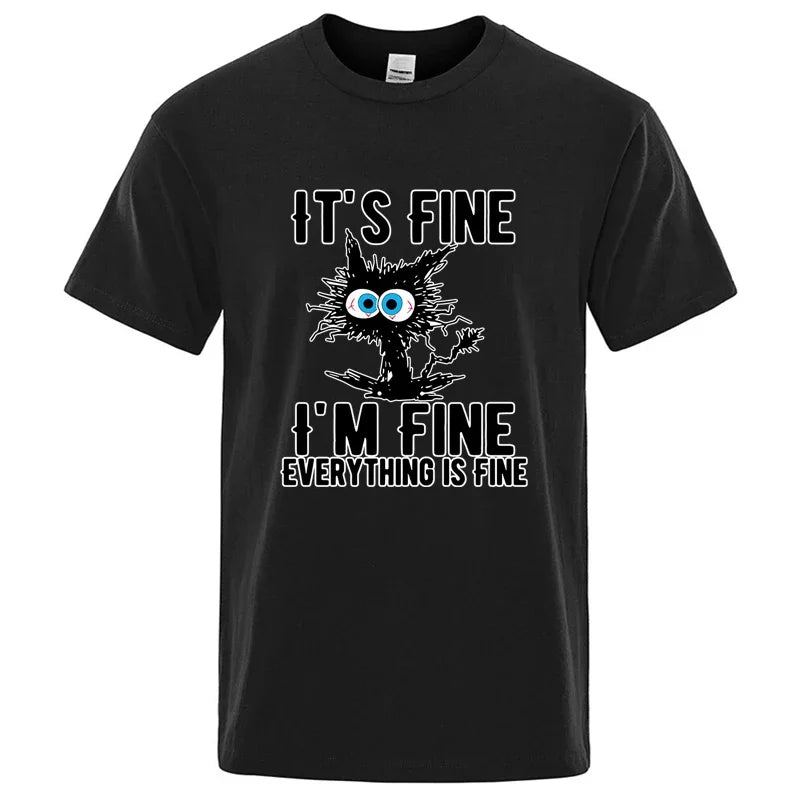 Urban Nomad Cat Tee – Premium Cotton Blend Streetwear T-Shirt