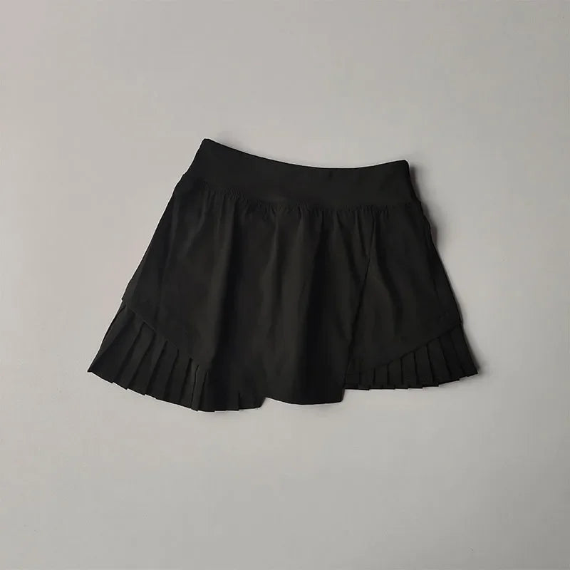 Ace High-Waisted Tennis Skirt – Quick-Dry Pleated Athletic Skort