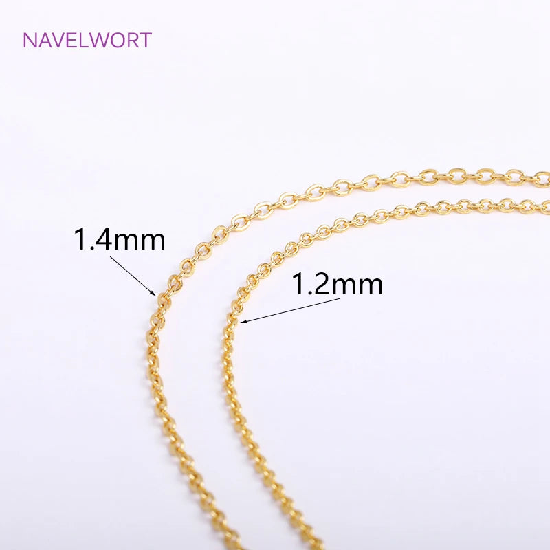 Minimalist 18K Gold Plated Chain Necklace – Delicate Everyday Essential