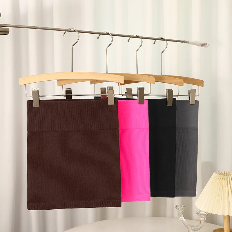 The "Aura Tailored" Knitted Mini Skirt – High-Waisted Slimming Office & Business Wear
