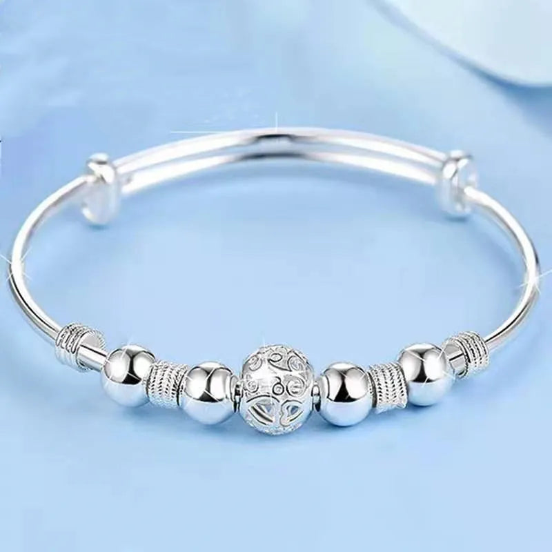 Luxury 925 Sterling Silver Adjustable Minimalist Bracelet