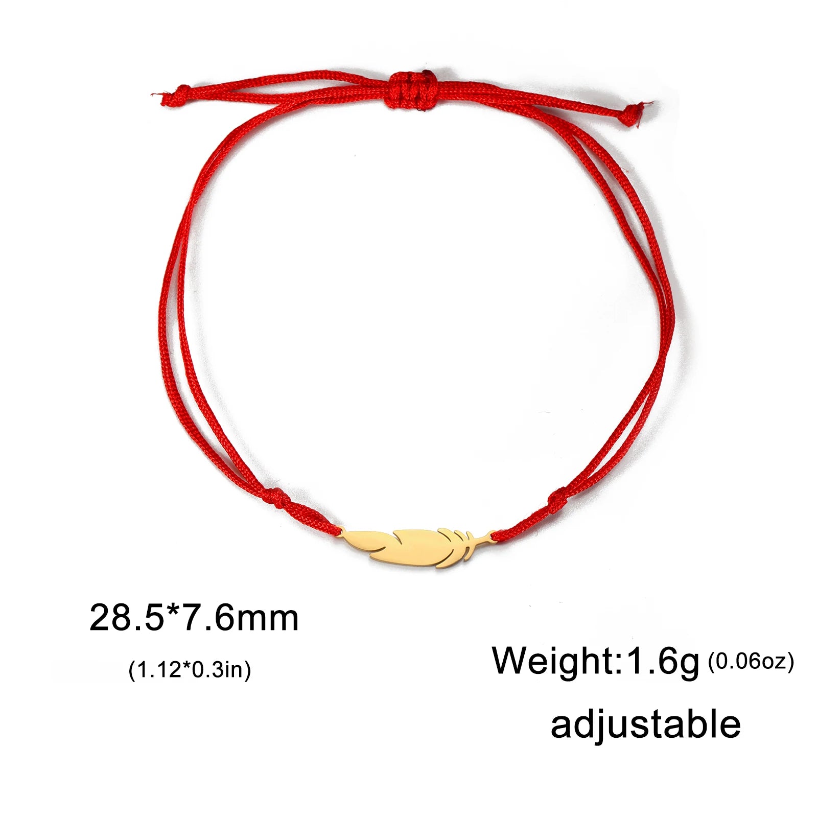The "AeroFeather" Adjustable Rope Bracelet – Unisex Charm Couple Jewelry