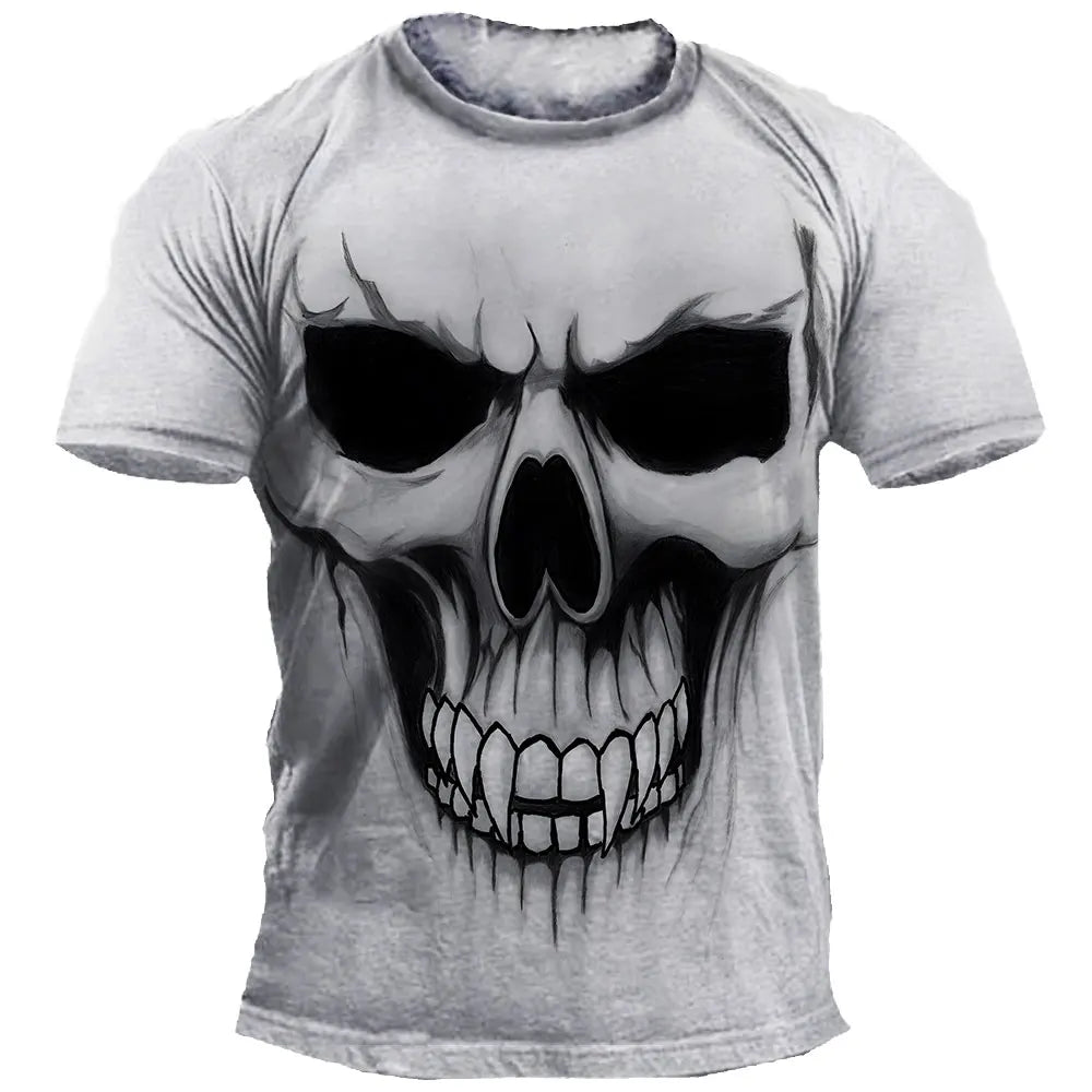 The "AeroGlow Phantom" Oversized Graphic Tee – Hip Hop Horror Skull Streetwear Shirt