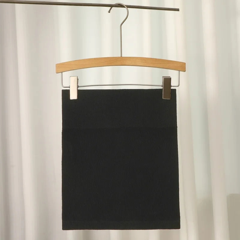 Seoul Minimalist Mini Skirt – High-Waisted Elastic Casual Skirt