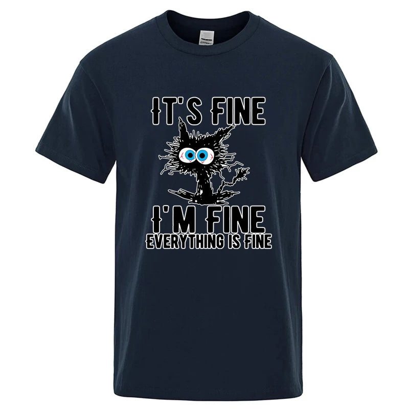 Urban Nomad Cat Tee – Premium Cotton Blend Streetwear T-Shirt