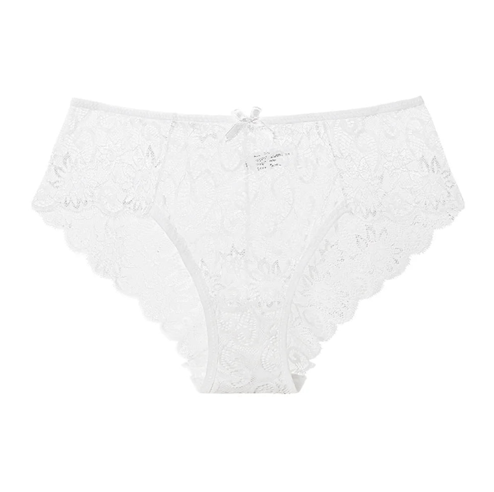 Sexy Mid-Rise Floral Lace Thong