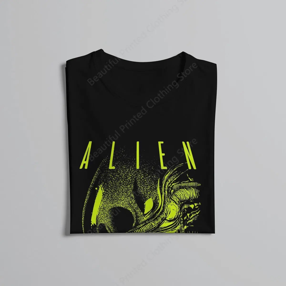 Neon Cyberpunk Alien Graphic Streetwear T-Shirt