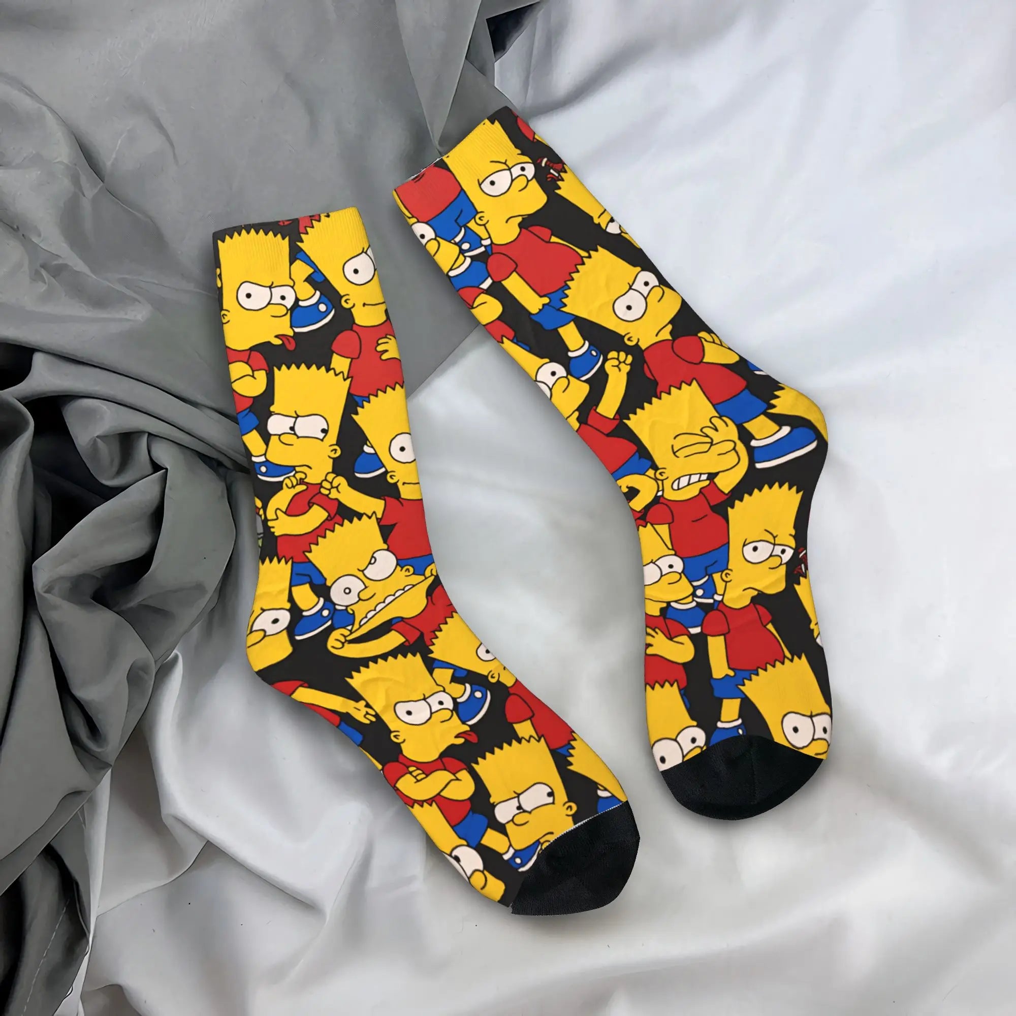 Retro Toon Anti-Slip Winter Socks – Warm Vintage Outdoor Crew Socks