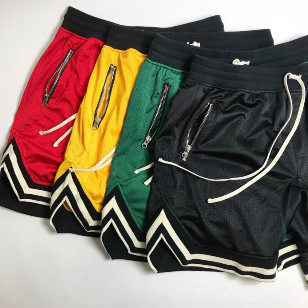 The "AeroGrid" Mesh Performance Shorts – Quick-Dry Breathable Gym & Basketball Shorts