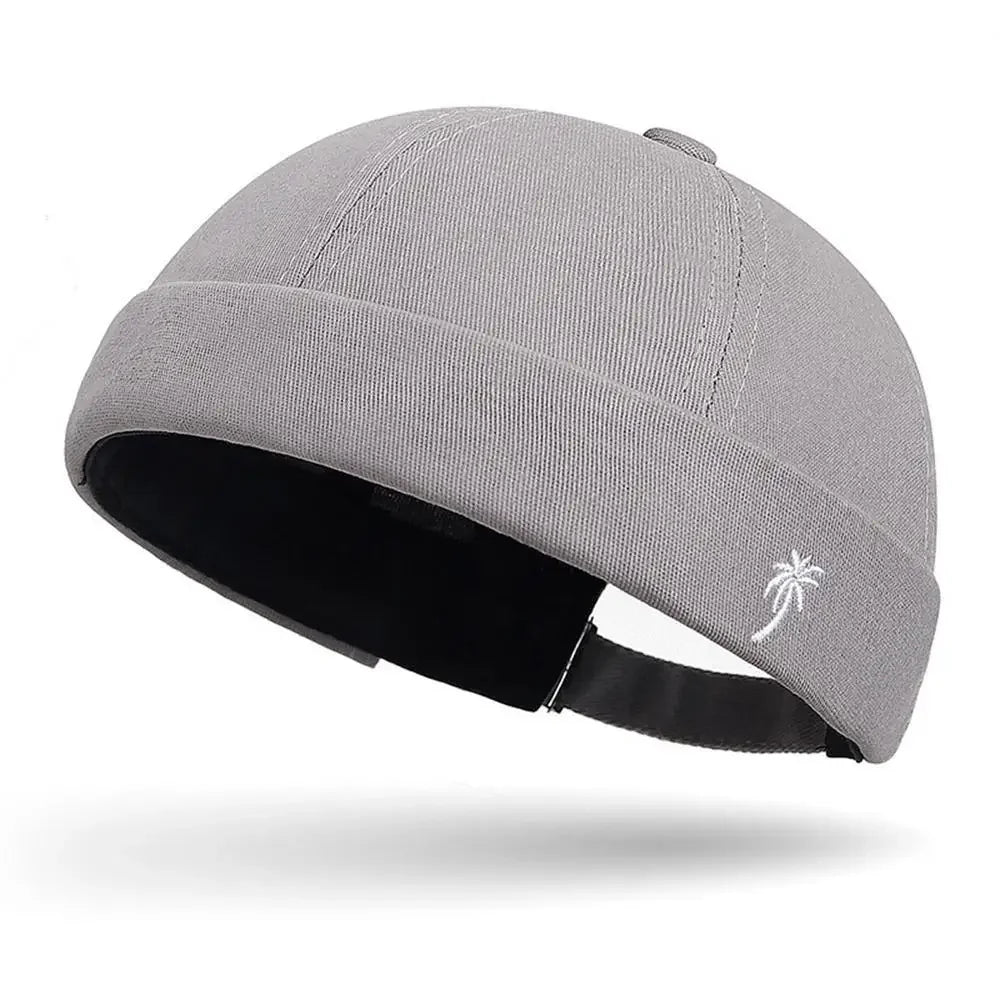 The "Malibu" Brimless Docker Cap – Embroidered Streetwear Landlord Hat