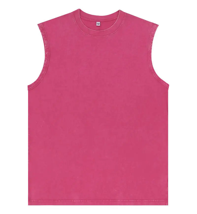Nomad Washed Heavyweight Vest – Vintage Oversized Sleeveless Tee