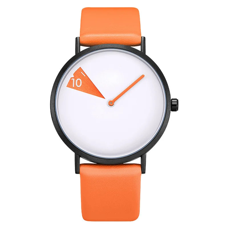 Minimalist Creative Rotating Dial Quartz Watch