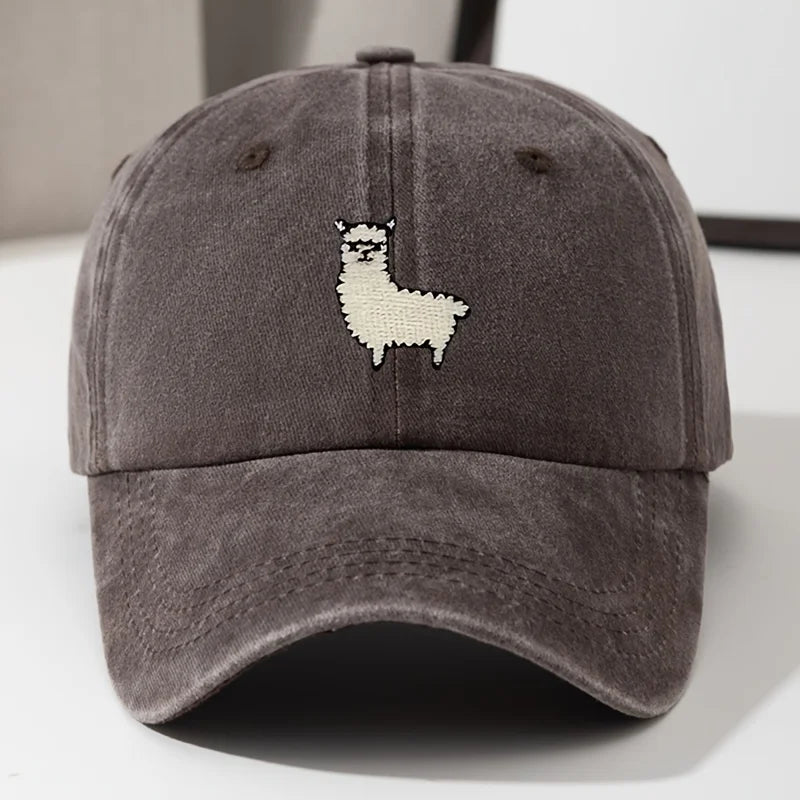 Casual Sheep Print Baseball Hat - Unisex