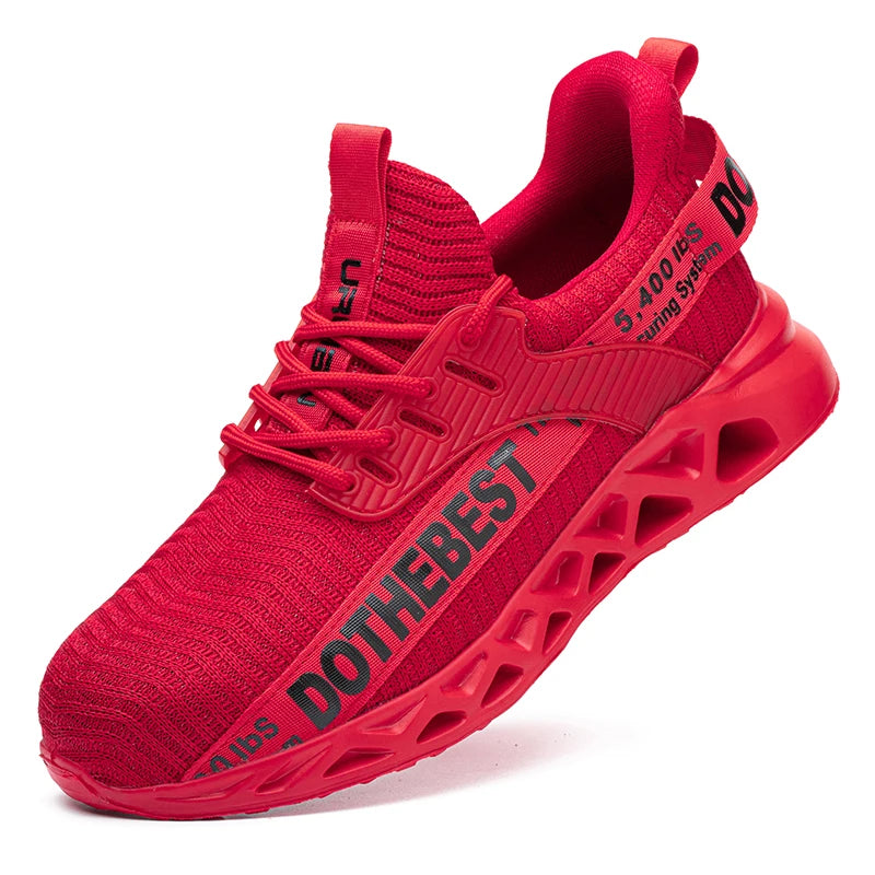 Unisex Lightweight Steel Toe Safety Work Sneakers