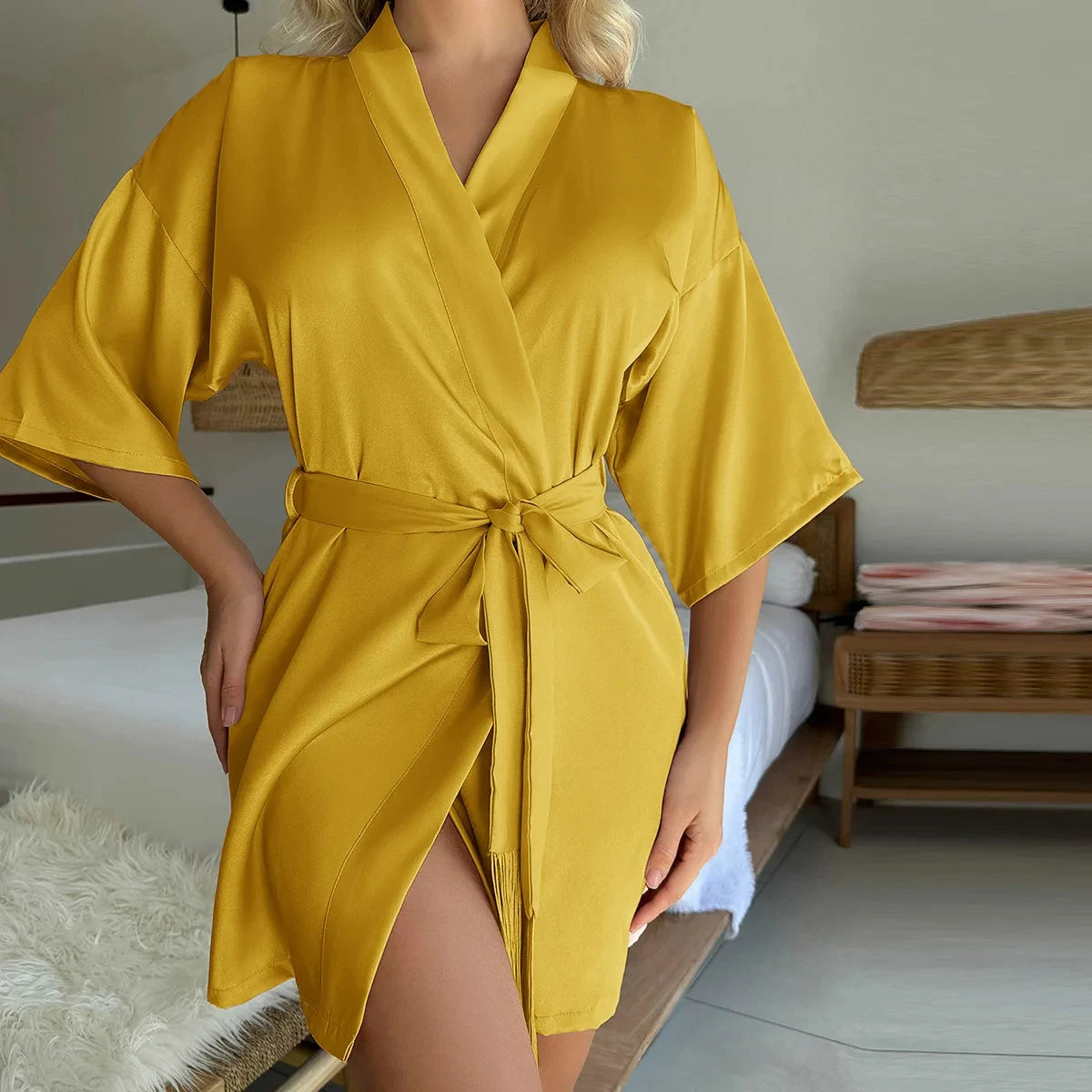 Silky Satin Elegant Loungewear Robe