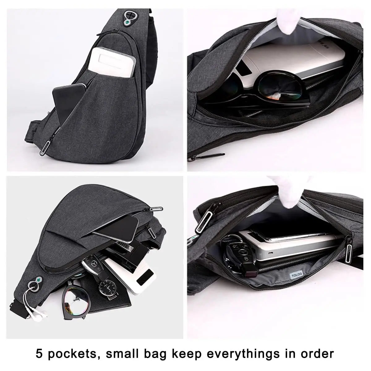 Anti-Theft Lightweight Sling Chest Bag & Crossbody Travel Backpack