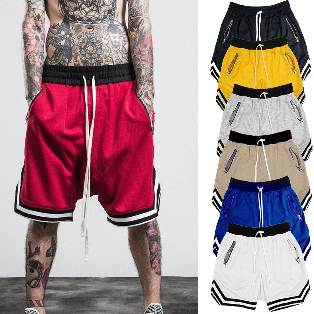 The "AeroGrid" Mesh Performance Shorts – Quick-Dry Breathable Gym & Basketball Shorts