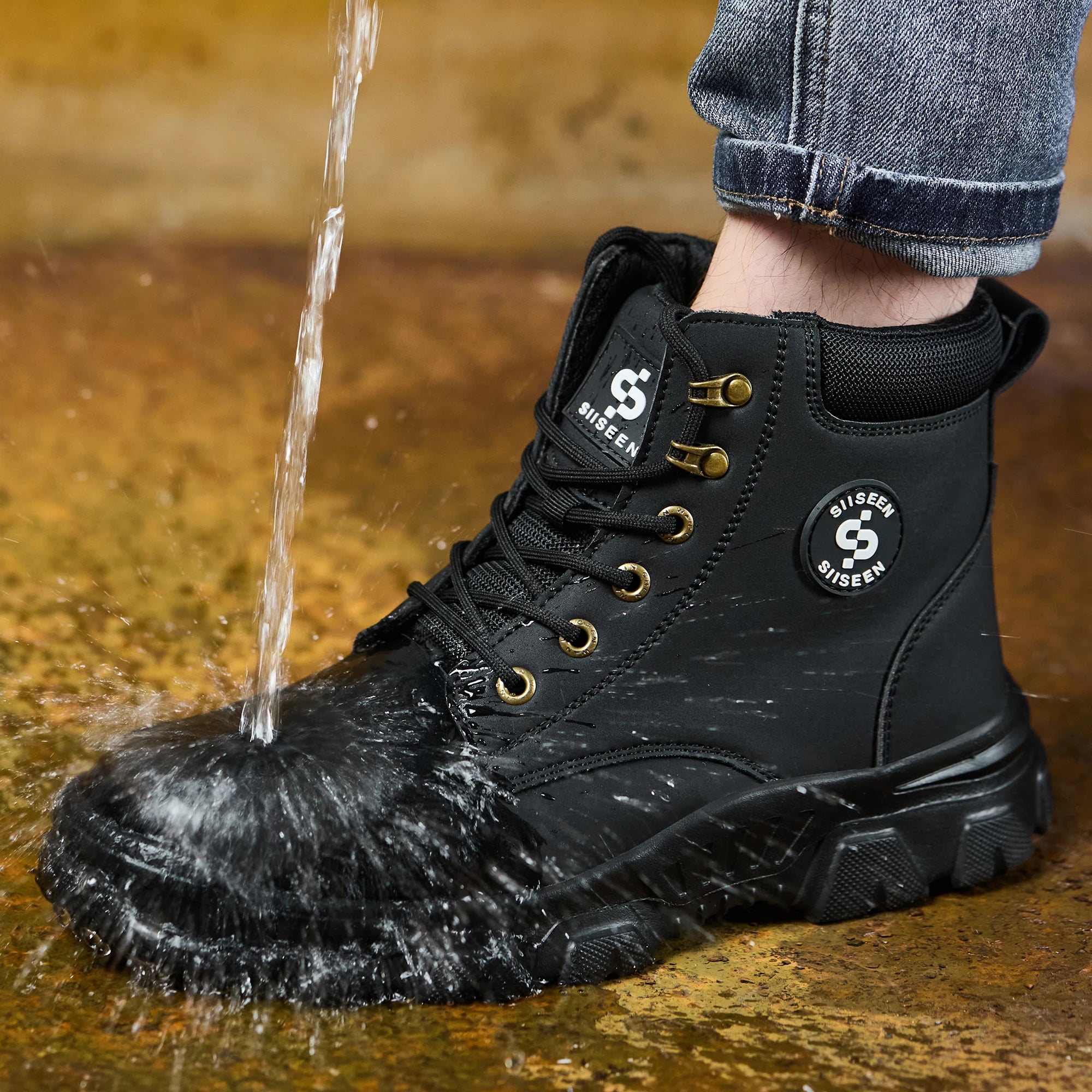 Waterproof Steel-Toe Work Boots - Thermal Winter Edition