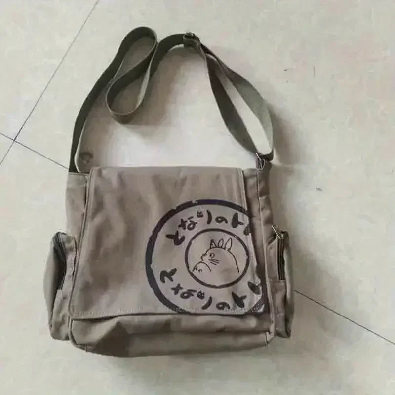 Large Capacity Canvas Shoulder Bag – Durable Casual Crossbody Tote for Daily Use