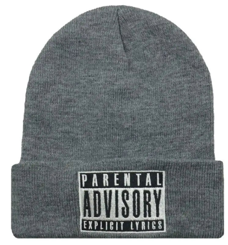Parental Advisory Knitted Beanie - Unisex