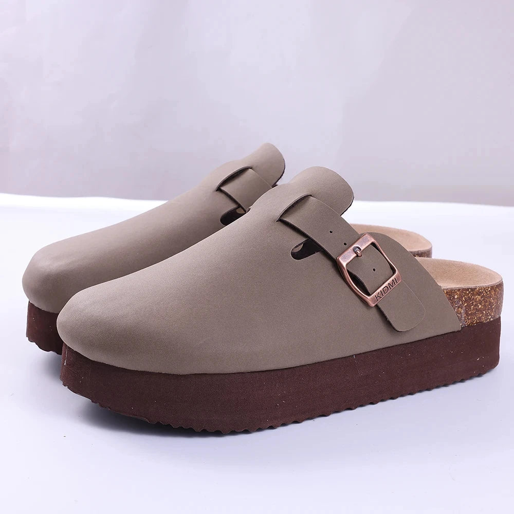 Unisex Premium Suede Cork Clogs with Orthopedic Arch Support