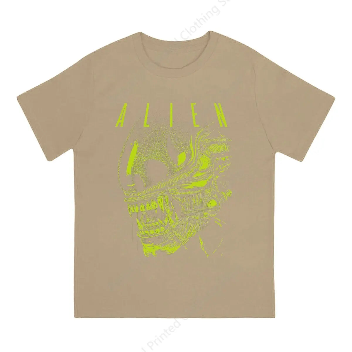 Neon Cyberpunk Alien Graphic Streetwear T-Shirt