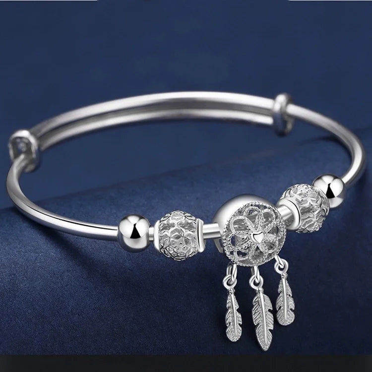 Luxury 925 Sterling Silver Adjustable Minimalist Bracelet